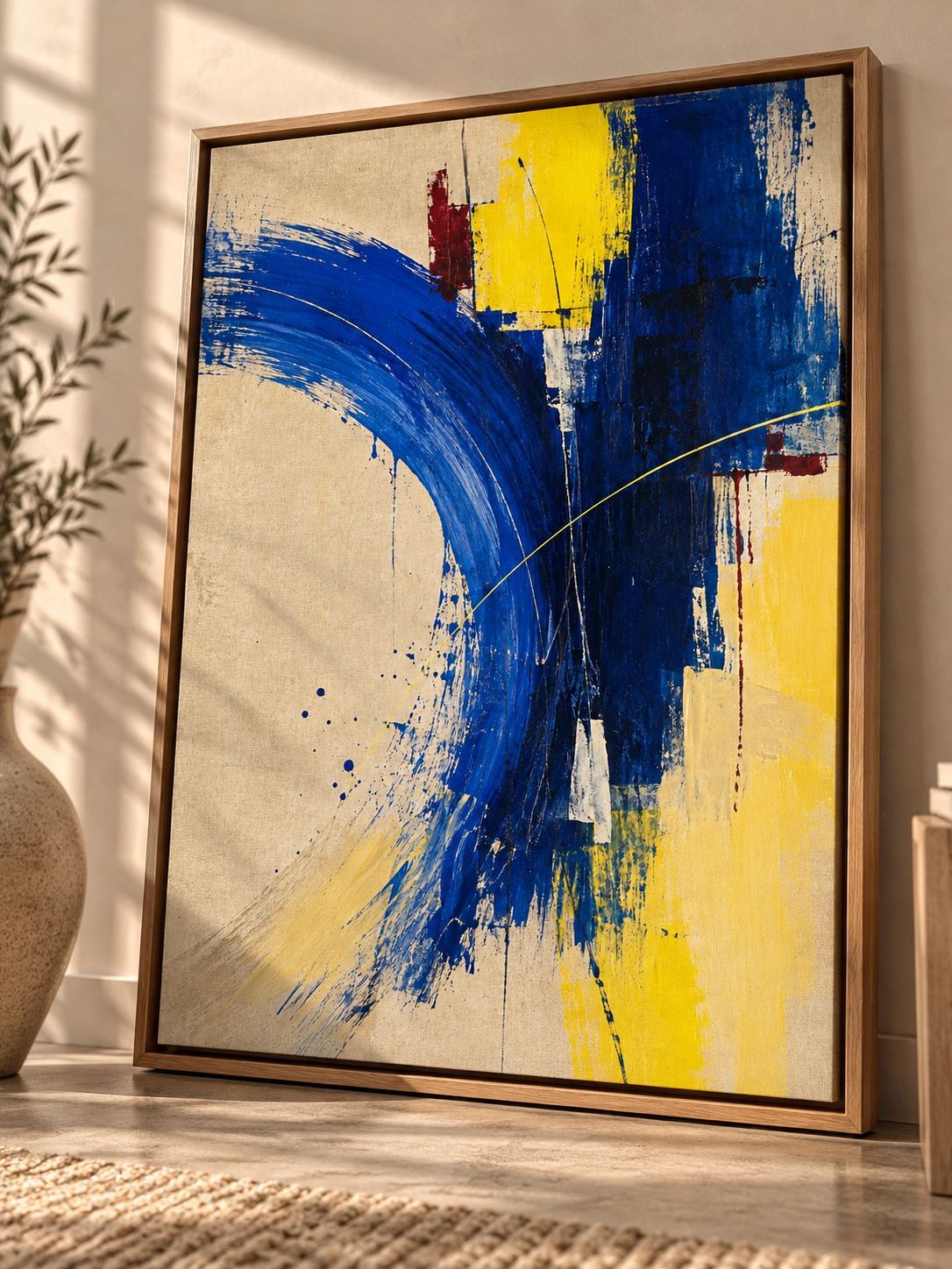 BLUE VELOCITY auf Leinwand