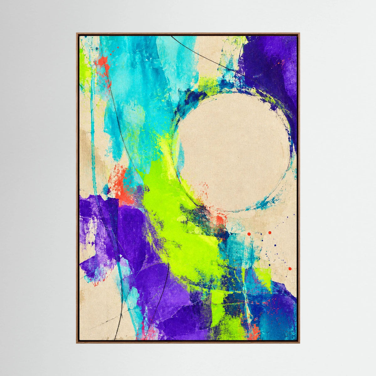 NEON ORBIT auf Leinwand