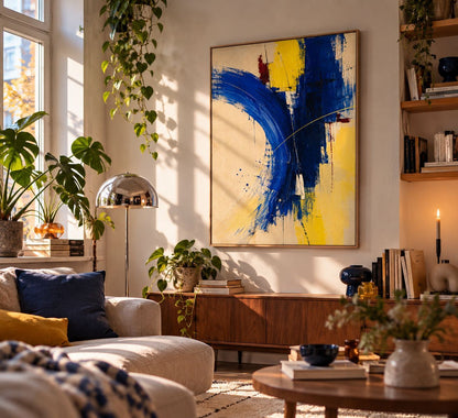 BLUE VELOCITY auf Leinwand