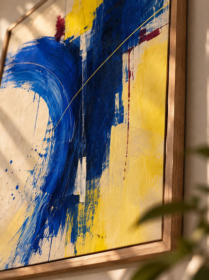 BLUE VELOCITY auf Leinwand