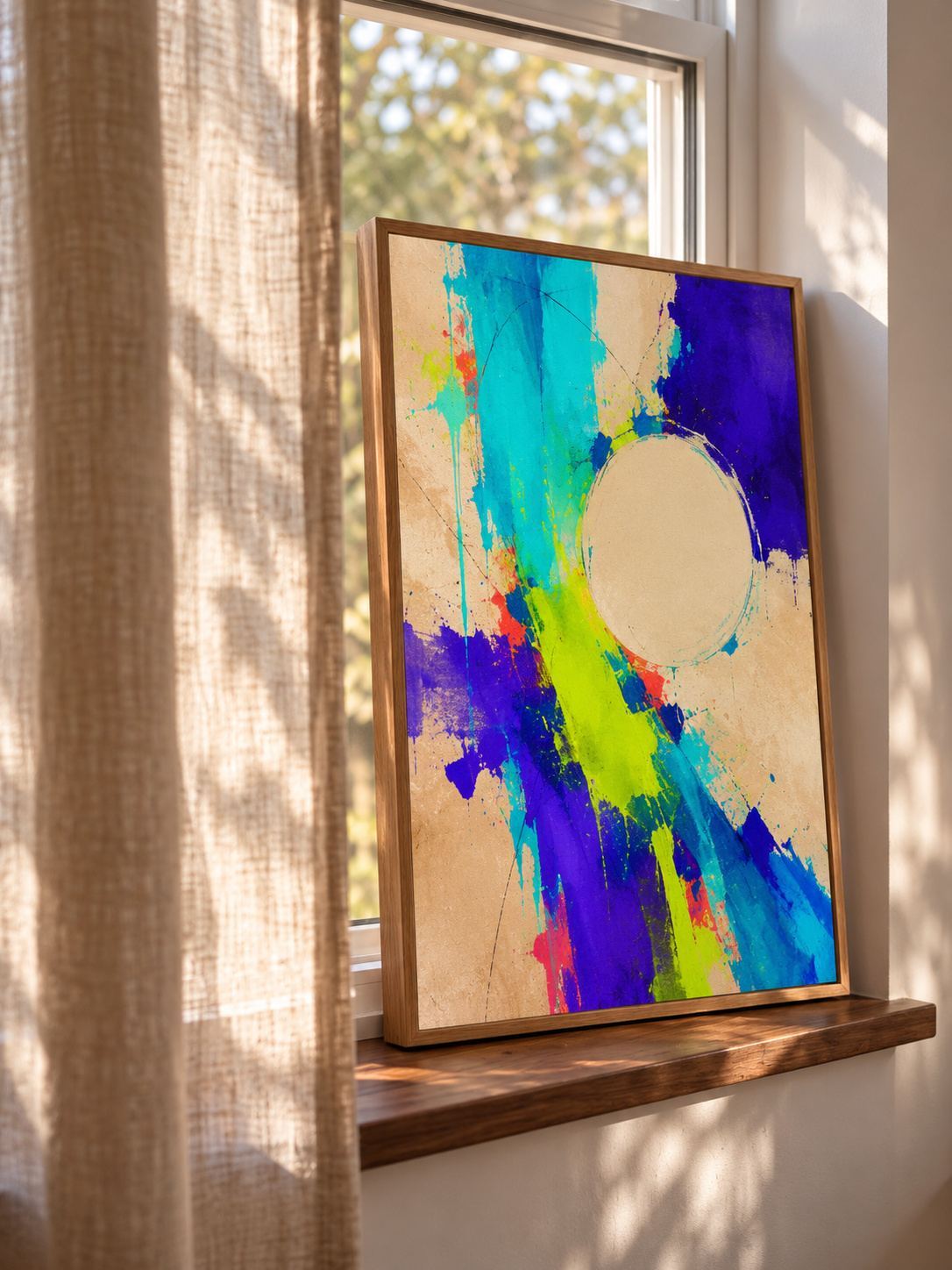 NEON ORBIT auf Leinwand