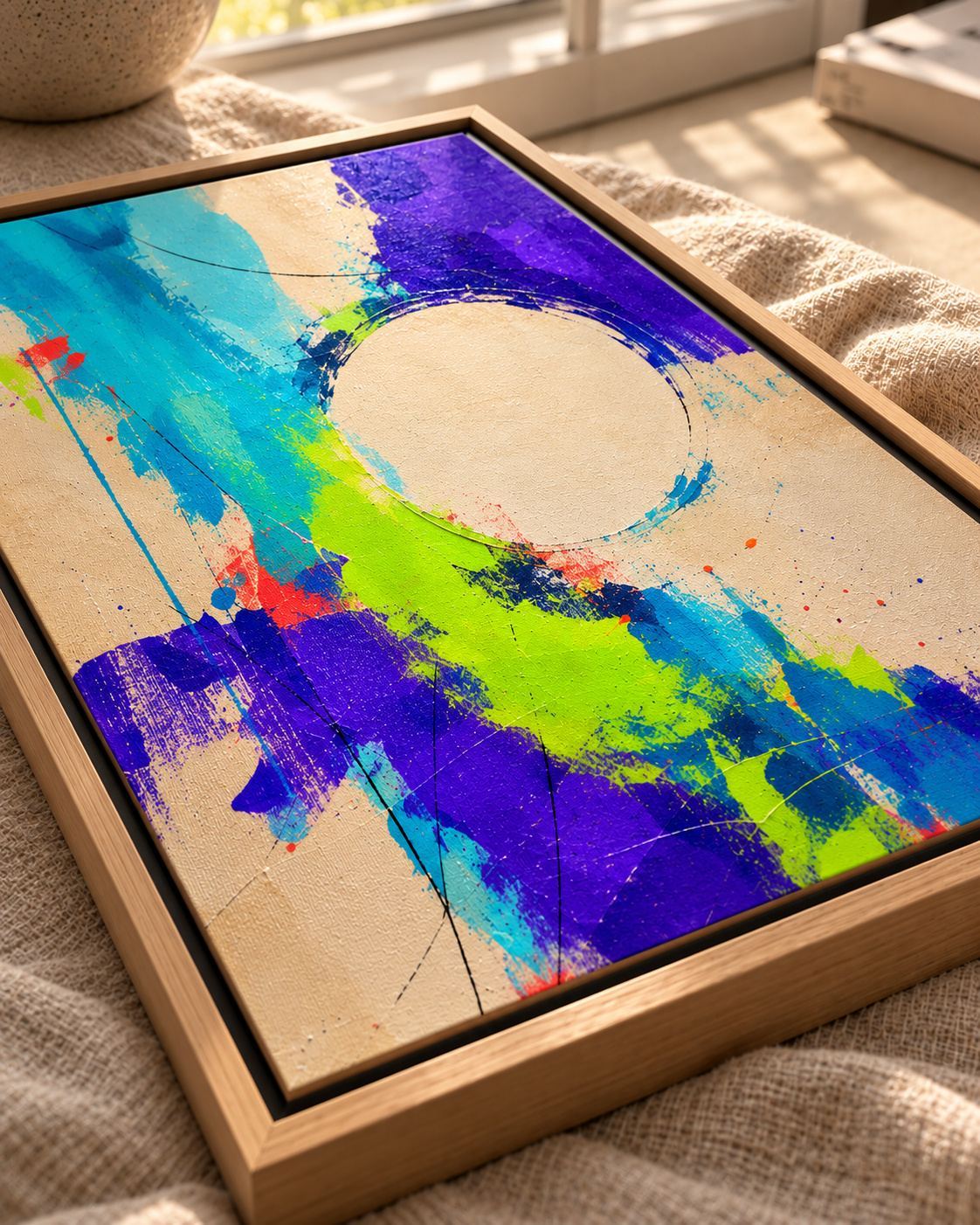 NEON ORBIT auf Leinwand