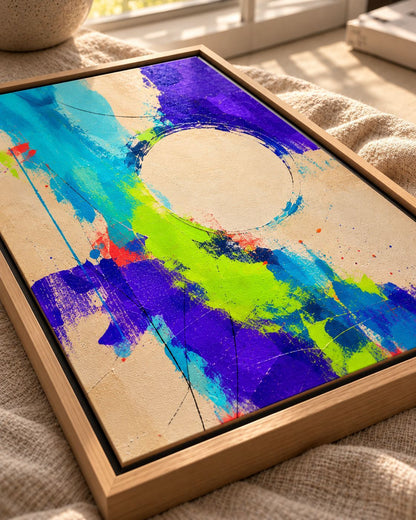 NEON ORBIT auf Leinwand
