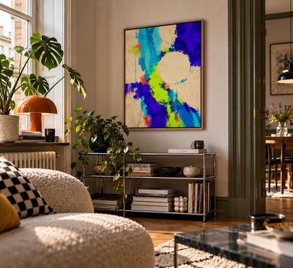 NEON ORBIT auf Leinwand