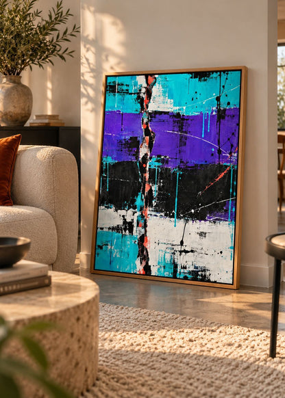 VIOLET RUPTURE auf Leinwand