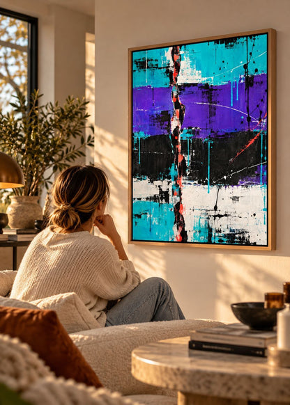 VIOLET RUPTURE auf Leinwand