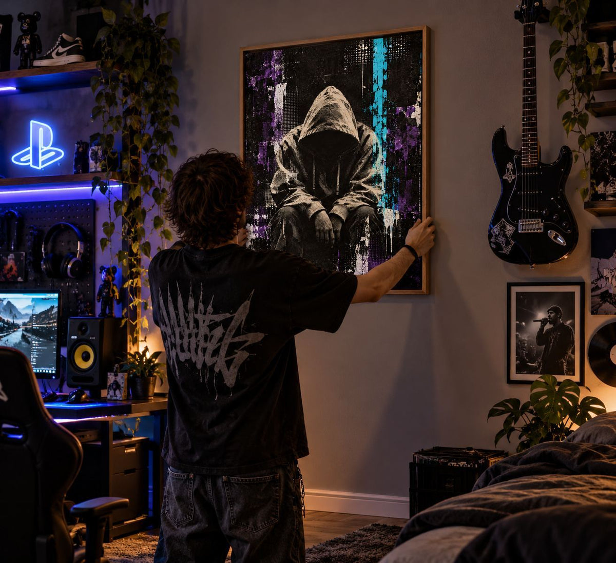 ZERO LIGHT auf Leinwand