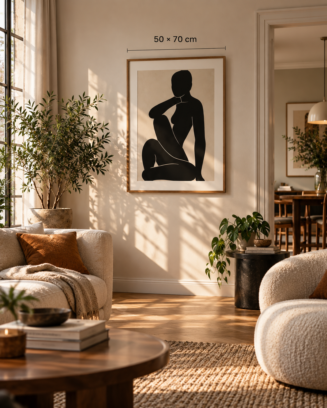 OBJEKT NO. 7 Raumbeispiel 50 × 70 cm – Kunstdruck