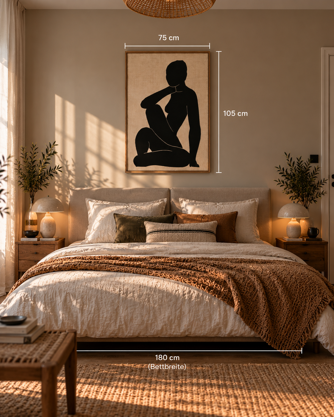 OBJEKT NO. 7 Raumbeispiel 65 × 90 cm – Leinwand