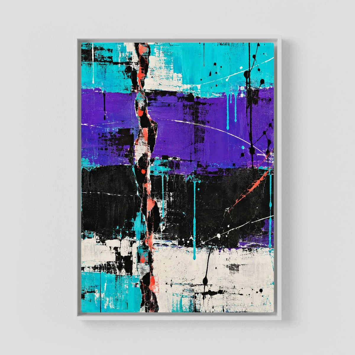 VIOLET RUPTURE auf Leinwand