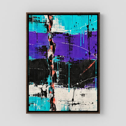 VIOLET RUPTURE auf Leinwand