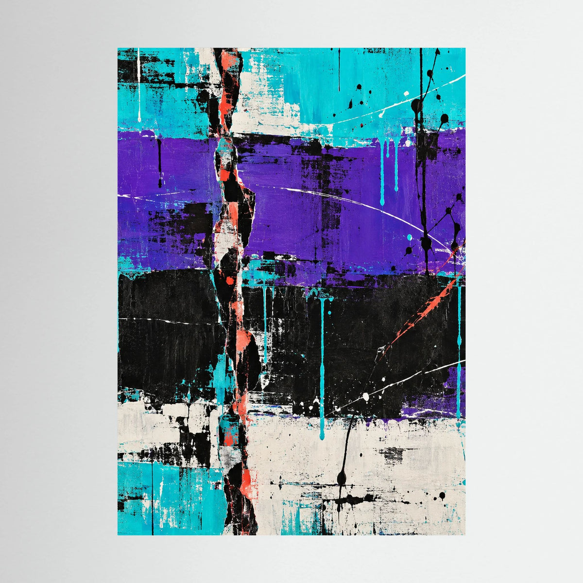 VIOLET RUPTURE auf Leinwand