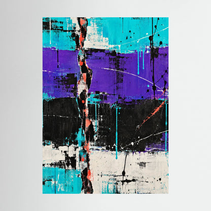 VIOLET RUPTURE auf Leinwand
