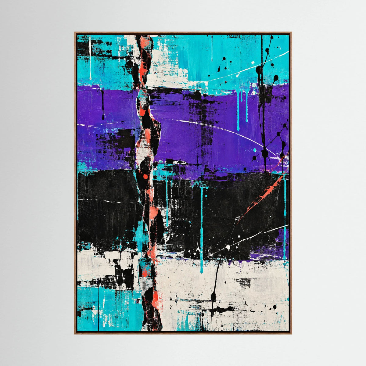 VIOLET RUPTURE auf Leinwand