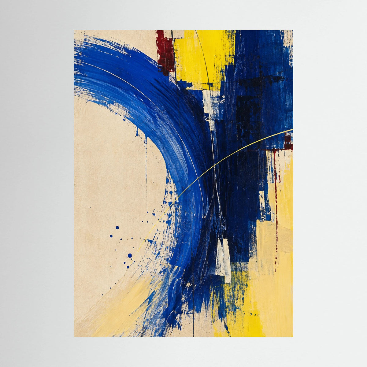BLUE VELOCITY auf Leinwand