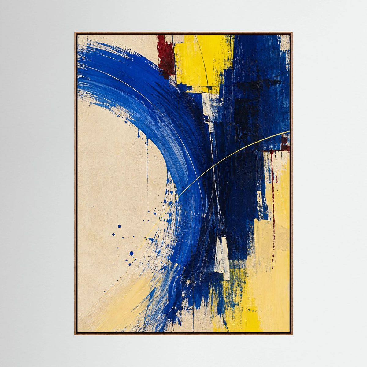 BLUE VELOCITY auf Leinwand